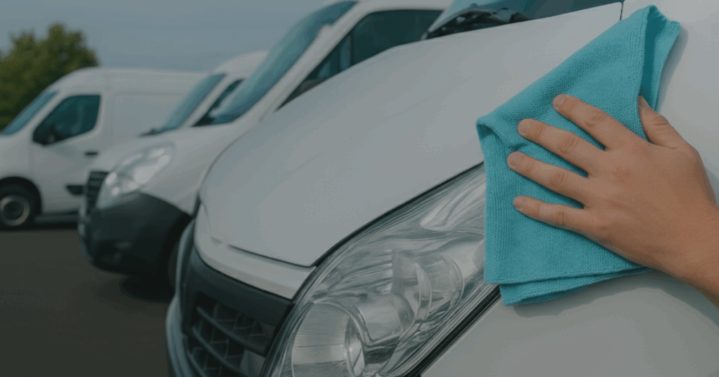 Lavado de flotas sostenible con Plazy: ahorra agua y asegura limpieza de calidad para empresas responsables.